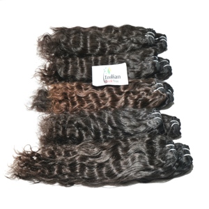 ราคาขายส่ง 100% ผมแท้บราซิลแบบดิบ ไม่ผ่านการแปรรูป  แบบเวอร์จิ้นเรมี่  ดูเป็นธรรมชาติ สีดำ ลอนคลื่น  แบบวอเตอร์วีฟ  ไม่ผ่านการแปรรูป สำหรับส่งออก - Product Image 4