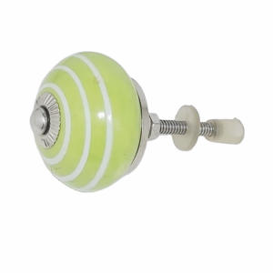 Tiradores de cerámica verde limón, tiras blancas, tiradores de manija de armario de cajón Industrial para armario, cocina, tocador, Apartamentos - Product Image 2