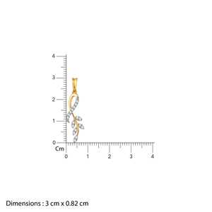 Impresionante Heer by GIVA Gold Leaf Diamond Pendant & Charm - Product Image 4