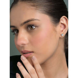 Boucles d'oreilles en argent sterling 925 de qualité supérieure pour femmes et filles, or 14 carats et diamant avec saphir taille princesse, forme goutte d'eau - Product Image 6