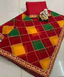 Designer Party Wear Nouvelle Arrivée Festival Wear Filles Porter Blanc Couleur Sari Georgette Tissu Indien Femmes Adultes Inde & Pakistan Vêtement - Product Image 3