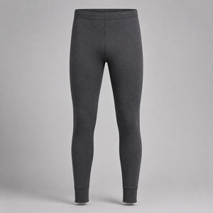 Sous-vêtements thermiques en coton premium pour homme - Couche de base tricotée respirante pour les sports d'hiver, disponible en grandes tailles - Product Image 3