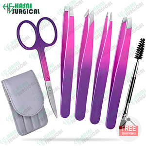 Kit de aseo de cejas para mujer de la mejor calidad, incluye tijeras de afeitar para cejas, pinzas de cepillo, aprobado por CE ISO - Product Image 4