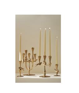 Portavelas de latón de primera calidad hecho a mano con aspecto étnico diseñado para iluminar habitaciones de estilo vintage o espacios sagrados - Product Image 3