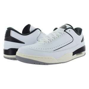 Chaussures de basket-ball montantes rétro Nike Jordan 2/3 pour homme, blanc/noir, Sail/Cement Grey, semelle intérieure en caoutchouc pour le printemps et l'été - Product Image 3