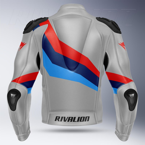 Chaqueta de Motociclista de Cuero Perforado para Hombre, Marca BM, de Piel de Vaca/Canguro, para Motociclismo/Conducción, Homologada por la CE, Todas las Tallas y Colores - Product Image 2