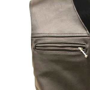 Cómodo transpirable invierno cálido hombres Chaleco de cuero precio al por mayor único nuevo diseño Chaleco de cuero para la venta en línea - Product Image 6