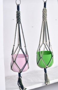 Pots de fleurs suspendus au plafond en fer rose et vert, style ferme, élégants, jardinières personnalisées, vente en gros, meilleurs prix d'usine, dernières nouveautés - Product Image 4