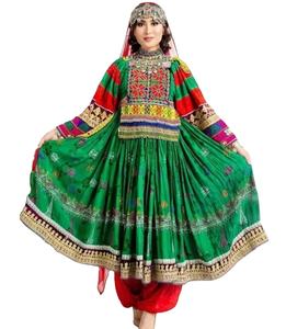Nueva llegada tribal de moda afgana Kuchi vestido de señoras de manga larga ropa de fiesta madgul Maxi Afghani elegante guldoze vestidos - Product Image 1