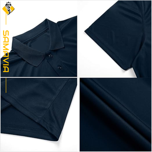 Polo de punto de algodón estampado de talla grande SAMAVIA para hombre, ropa informal de tela transpirable de algodón 100%, polos de talla grande para hombre - Product Image 3