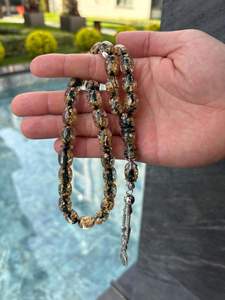 UTILISATION DE PERLES MUSULMANS TASBIH ROSAIRE MUSULMAN Perles DE PRIÈRE Perles de prière musulmanes Résine Tasbih islamique - Product Image 5