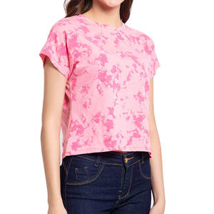 Venta al por mayor ácido lavado camiseta de gran tamaño para las mujeres Casual algodón clásico ácido lavado camisetas de gran tamaño para la camisa de las mujeres - Product Image 1