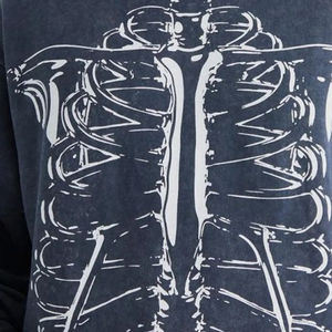 Unisex Heavyweight Acid Wash Vintage <b>French</b> Terry Screen Printed Hoodie New Custom Made 100% Cotton Quick Dry Breathable Winter - Product Image 3