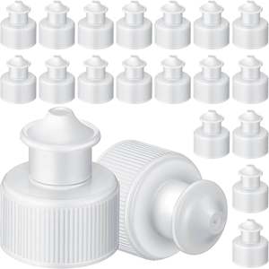 Nuevo Tapón de Empuje y Extracción de Plástico PP BK 2025 de 28 mm y 100 ml, Ecológico, de Grado Alimenticio, Cierre Suave, Personalizable Digital - Product Image 3