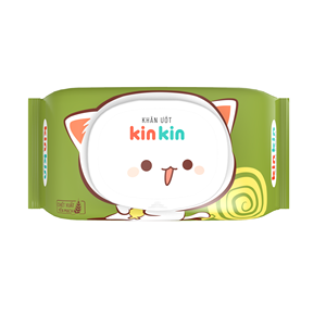 100 pièces de lingettes humides Kinkin non tissées d'hygiène écologique pour bébés fabriquées au Vietnam lingettes nettoyantes pour bébés - Product Image 2
