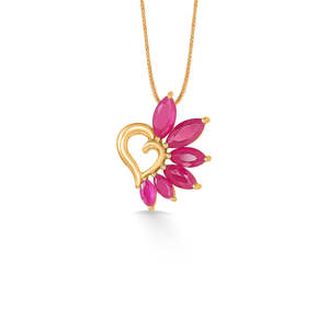 Collar con Colgante de Flor Chapado en Rodio Oro Rosa con Acentos de Circonita, Perla y Diamante - Product Image 2