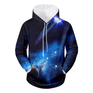 Pull à capuche d'automne 100% coton décontracté pour hommes, couleur unie, manches longues, fermeture éclair, animal pour les activités de plein air et d'hiver - Product Image 4