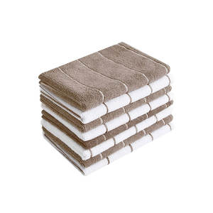 Prix de gros Design personnalisé Ensemble de serviettes de cuisine 100% coton ultra doux avec logo personnalisé - Product Image 4