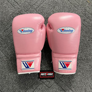 Wholesa;e Customized Pink Winning <b>Lace</b>-up Boxing <b>Gloves</b> Made Genuine LeatherGym Wear Winning Competition Kick Boxing <b>Gloves</b> - Product Image 2