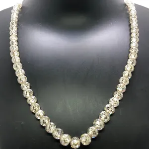 Cuentas de moissanita blanca de 7-9mm de grado AAA, joyería de piedra facetada personalizada para estilo Hip Hop, tamaño de 8mm - Product Image 3