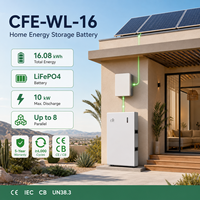 Batterie hybride CAN LiFePO4 Long Life CFE-WL-16 16 kWh pour réseau, 6000+ cycles, 51,2 V, stockage d'énergie solaire résidentiel