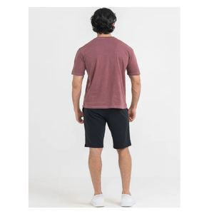 เสื้อยืดคอกลมสำหรับผู้ชายแขนสั้นผ้าฝ้าย100% พิมพ์ลายสกรีนสีพื้นดีไซน์ใหม่สำหรับฤดูร้อน - Product Image 3