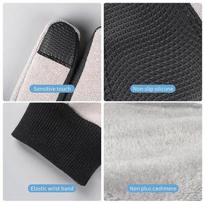 Guantes de Esquí Unisex de Talla Grande para Invierno, Calefactables, Antideslizantes, de Lana, Aislantes, Gruesos, de Secado Rápido, Transpirables, con Cierre de Velcro - Product Image 4