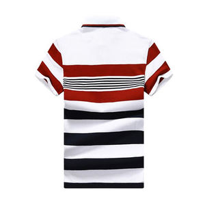 Polo d'été unisexe à manches courtes en tissu de coton imprimé Polo à manches courtes - Product Image 3