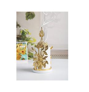 Quemador de Incienso de Latón con Diseño Láser y Base de Madera, Soporte para Bakhoor con Fragancia Colgante, Decoración Aromática Ecológica para el Hogar - Product Image 5
