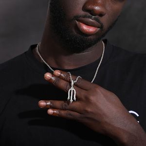 Colgante Tridente Moissanite - Product Image 3