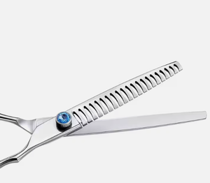 Soins personnels ciseaux à effiler les cheveux en acier inoxydable enduit personnalisé barbiers accessoires de salon ciseaux à cheveux - Product Image 4