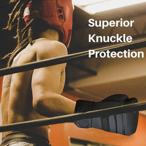 Guantes de boxeo de cuero profesionales unisex de alta calidad para adultos entrenamiento al aire libre logotipo personalizado venta al por mayor gimnasio artes marciales equipo - Product Image 4