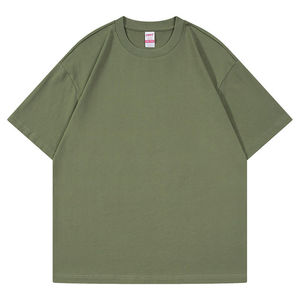 T-shirt en coton surdimensionné décontracté vintage, poids lourd, streetwear, mode quotidienne moderne pour hommes - Product Image 3