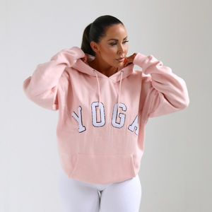 2025 nouveauté 100% coton confortable surdimensionné sweats à capuche pour les femmes sur mesure Logo impression goutte épaule Style - Product Image 1