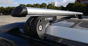 Portaequipajes de aluminio universal para coche, portaequipajes elevado con sistema de bloqueo, portaequipajes de fácil montaje - Product Image 2