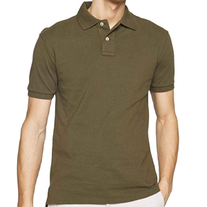 Polo personnalisé uni pour homme, 100% coton piqué, manches courtes, avec logo personnalisé - Product Image 2