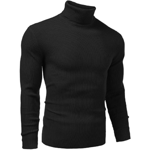 Pull en polyester tricoté à manches longues style homme Pull en polyester à col rond personnalisé - Product Image 6