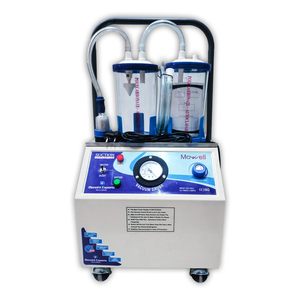 VENTA CALIENTE MÁQUINA DE ASPIRACIÓN ELÉCTRICA DEL CARRO CON 2 TARROS DE POLICARBONATO PARA HOSPITAL, CLÍNICA, DENTISTA, .. - Product Image 2