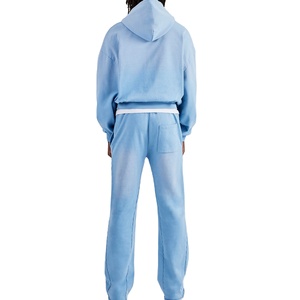 Survêtement décontracté pour hommes Respirant et confortable Survêtement pour hommes de grande taille Ensemble à capuche 100% Survêtements en coton pour le jogging 2026 - Product Image 6
