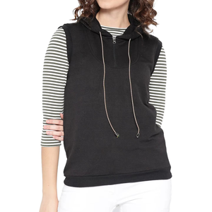 Meilleures ventes de débardeurs à capuche sans manches pour femmes, vêtements de sport décontractés pour la salle de sport, le yoga et le quotidien - Product Image 1