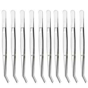 Juego de 1510 Pinzas de Acero Inoxidable de Precisión, Pinzas Multifuncionales de Acero Inoxidable con Puntas Curvas y Dentadas, Herramientas Dentales - Product Image 5