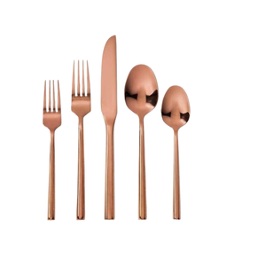 Ensemble de couverts modernes et élégants en acier inoxydable couverts cuillère couteau fourchette vaisselle design tendance pour restaurant - Product Image 4