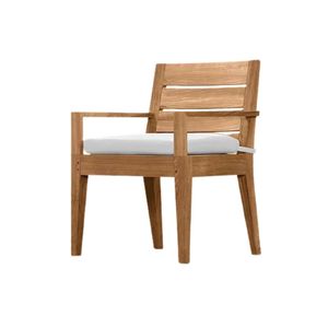 Oakspire The Addison Modern <b>Outdoor</b> Teak <b>Dining</b> Chair Solid Wood Garden Patio Chair Luxury Resort Furniture collection - Product Image 4