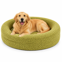 Coussin pour animaux de compagnie en mousse à mémoire de forme de luxe, écologique, durable, antidérapant, imperméable et lavable pour chiens et chats d'intérieur