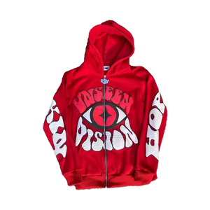 2025 mejor calidad 100% algodón 420GSM Sudadera con capucha de larga duración Sun Fade Print patrón logotipo personalizado invierno liso teñido Puff estampado con capucha - Product Image 4