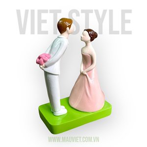Figuritas de resina personalizadas para novia y novio, estatua de pareja romántica para decoración de recuerdo de boda - Product Image 5