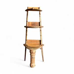 Étagère à livres en bois traditionnelle, étagère à livres vintage, élégance artisanale, salon, décoration à assortir - MOQ 1 conteneur uniquement - Product Image 6