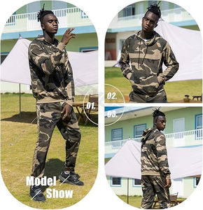 ชุดวอร์มสองชิ้นสำหรับผู้ชายชุดวอร์มผ้าฟลีซกำหนดตามสั่ง - Product Image 5