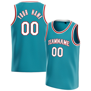 Mode sarcelle basket-ball débardeurs tendance d'été nom personnalisé nom de l'équipe hommes femmes sport gilet décontracté surdimensionné équipe uniformes hauts - Product Image 4