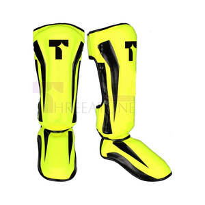 ปลอกรัดป้องกันหน้าแข้งสำหรับฝึกต่อสู้เพื่อบรรเทาอาการปวดหนังระบายอากาศได้ดีป้องกันมืออาชีพ - Product Image 1